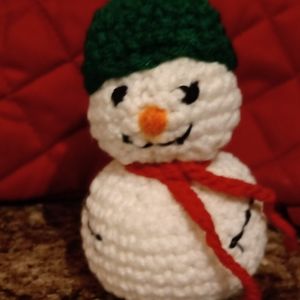Snowman Amigurumi stuffed figure